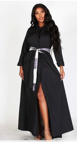 NIKKI 2 TONE MAXI DRESS