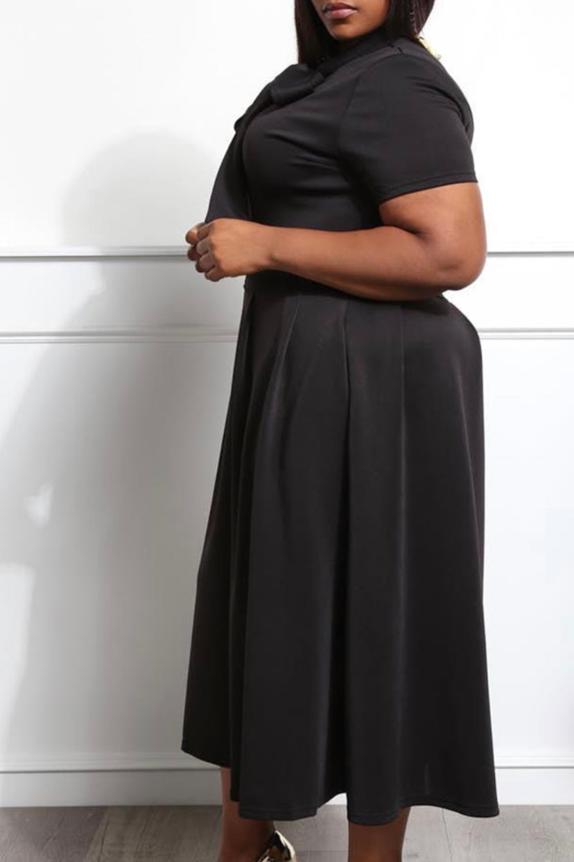 BOSS IT UP CURVY BLACK DRESS