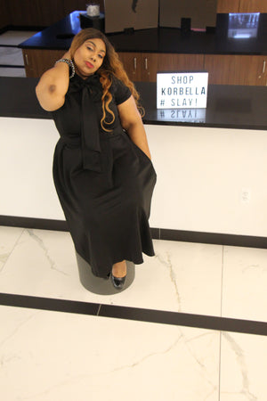 BOSS IT UP CURVY BLACK DRESS