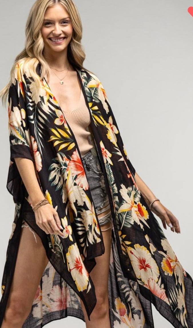 TROPICAL GARDEN KIMONO