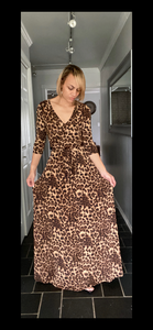 JULIANA CHEETAH PRINT MAXI DRESS