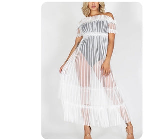 PEEK A BOO SHEER MAXI DRESS