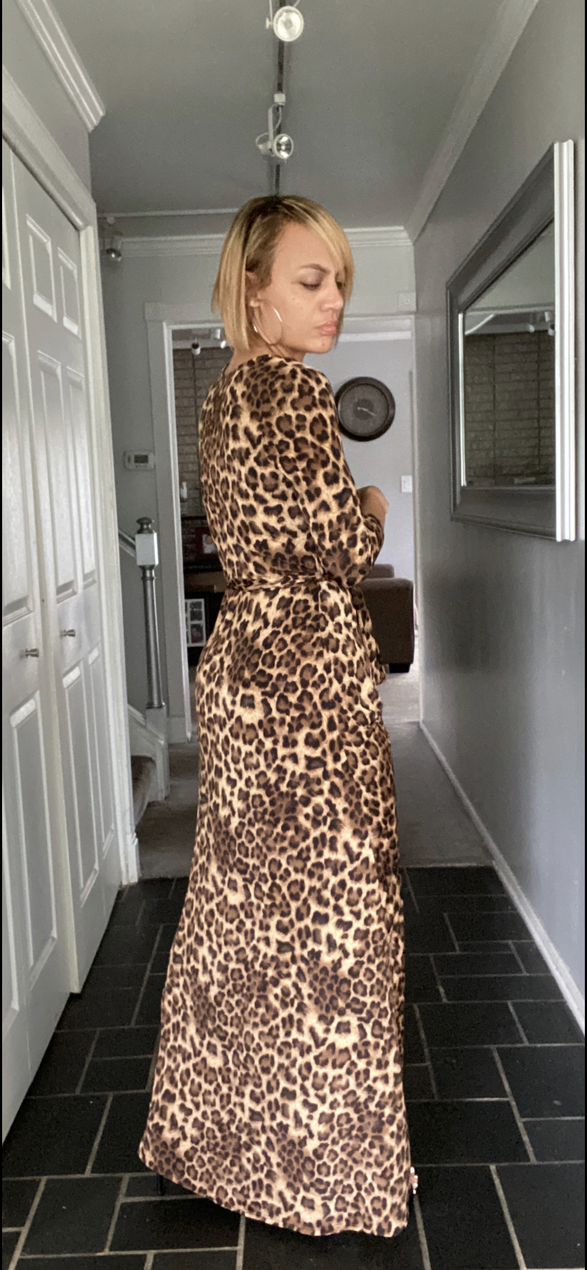 JULIANA CHEETAH PRINT MAXI DRESS