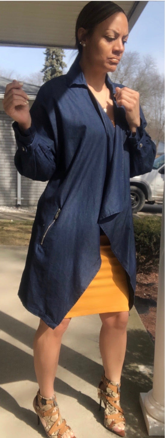 KELSEY DENIM DUSTER