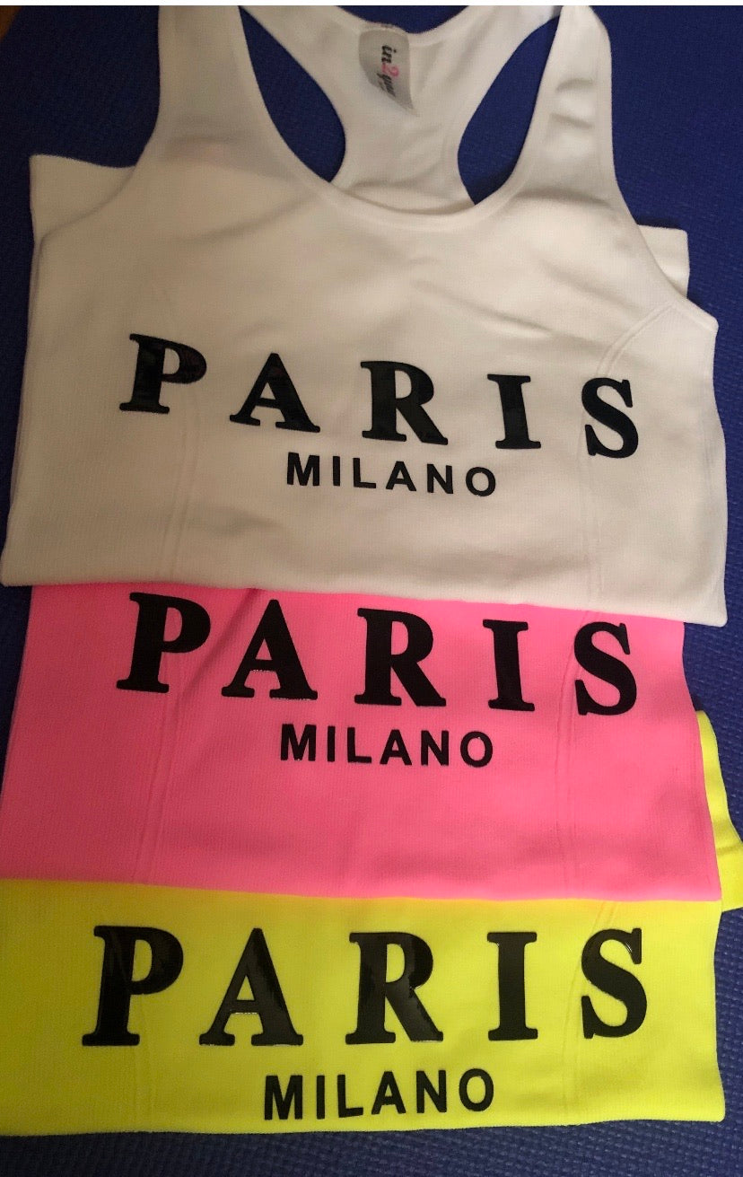 PARIS MILANO RACERBACK TANK